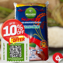 Load image into Gallery viewer, Fast & Free Delivery: Same-Day/Next-Day (Metro Manila & Nearby) | BIGAS2GO Supreme Sinandomeng Mindoro Rice 25kg | Premium, Aromatic Bigas Padala | 10% Off QR Code Payment