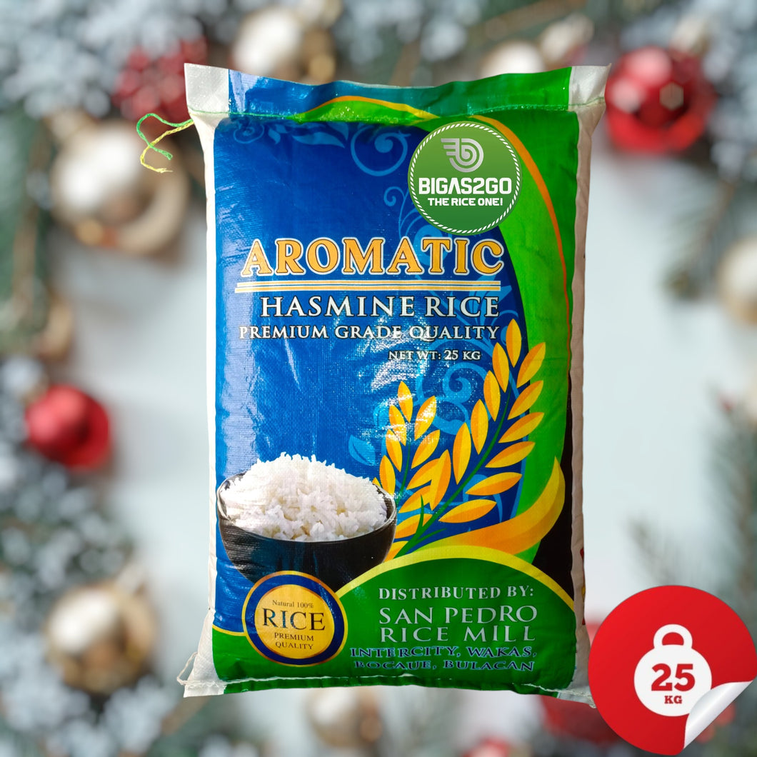 Fast & Free Delivery: Same-Day/Next-Day (Metro Manila & Nearby) | BIGAS2GO Aromatic Hasmine Rice 25kg | Premium, Aromatic, Fresh Bigas Padala | 10% Off QR Code Payment